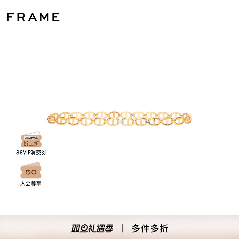 FRAME女士金属链条腰带复古简约经典时尚