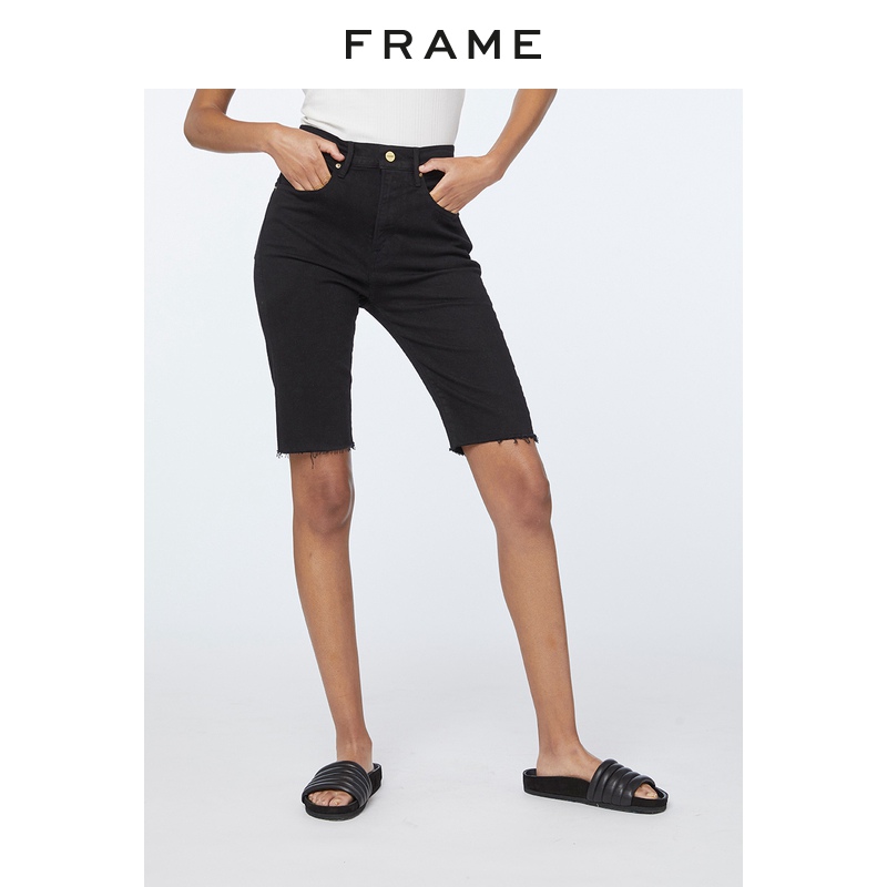 高腰牛仔短裤FRAMEDENIM