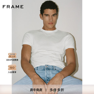 圆领基础纯色短袖 FRAME男士 T恤百搭休闲 2025新款