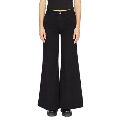 新品高腰阔腿牛仔裤FRAME