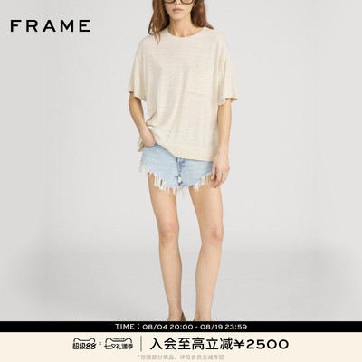 【春夏新品】FRAME女士毛边牛仔短裤THE GRUNGE HANG SHORT