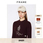 款 FRAME圆领羊绒毛衣女丽兹酒店Ritz Paris春季