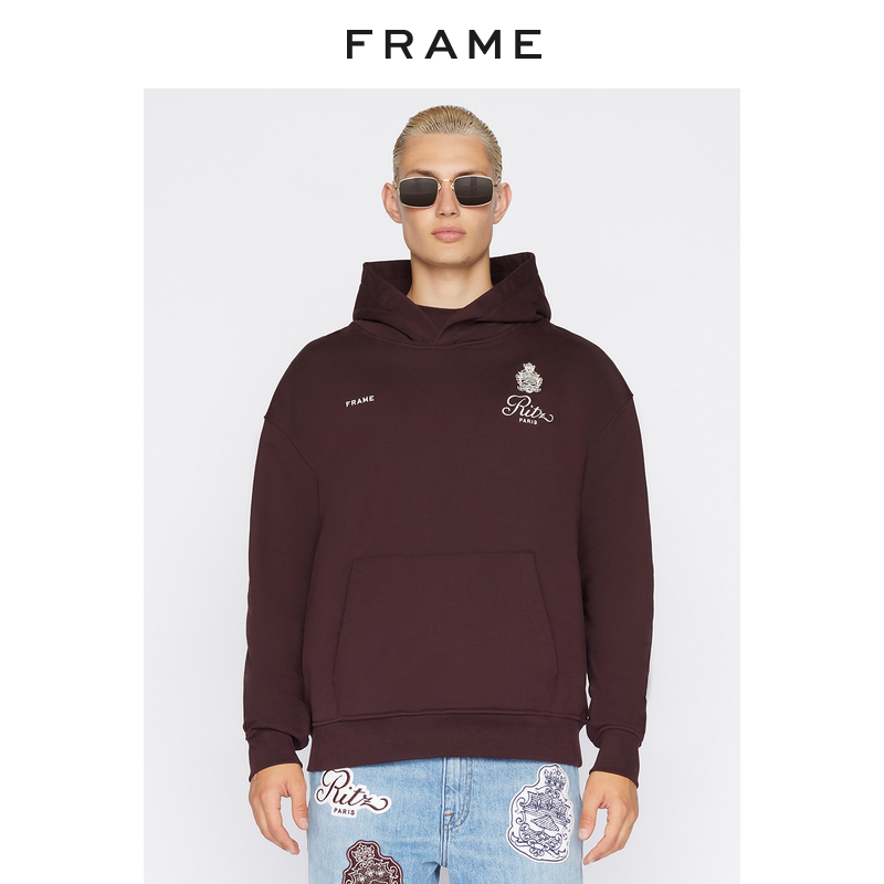 FRAME连帽套头卫衣男丽兹酒店Ritz Paris春季款男装