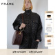 FRAME女士羊皮革复古拉链开襟派克大衣冬季