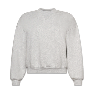 FRAME女士美式圆领套头灰色卫衣街头宽松纯色