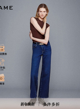 【2025新款】FRAME女士高腰高弹阔腿牛仔裤多色 SLIM PALAZZO