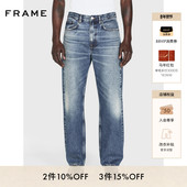 BOXY FRAME男士 宽松休闲直筒水洗牛仔裤 JEAN