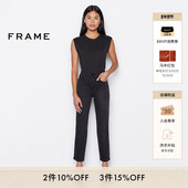 SYLVIE FRAME女士经典 KERRY PIXIE 高弹高腰直筒牛仔裤 小个子