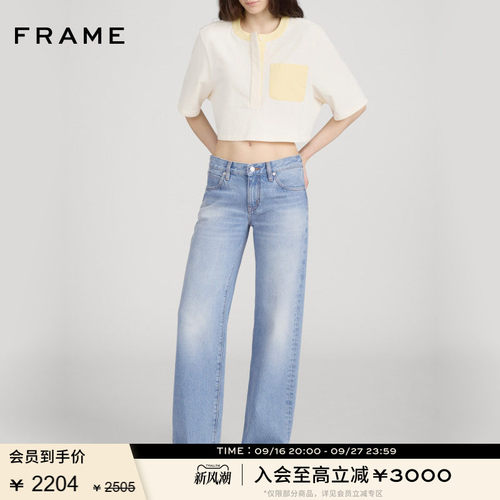 【春夏新品】FRAME女士新款宽松直筒休闲牛仔裤THE SATURDAY
