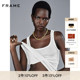 FRAME女士罗纹大圆领U领弹力修身 基础款 内搭背心