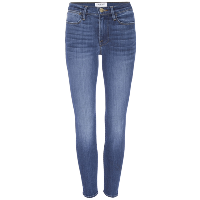 FRAME女高腰紧身高弹牛仔裤