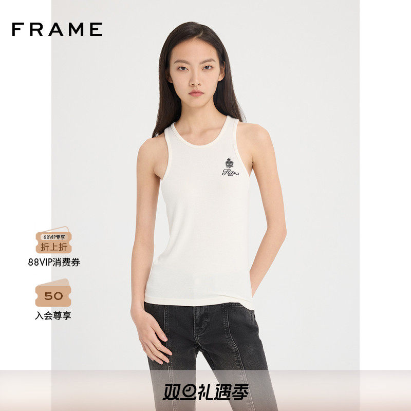 FRAME Ritz Paris丽兹酒店系列女士黑色背心LOGO
