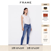 春季 FRAME女高腰紧身高弹牛仔裤 显身材 SKINNY 女装 HIGH
