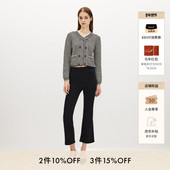 九分裤 FRAME女士中腰微喇高弹修身 喇叭JETSET牛仔裤