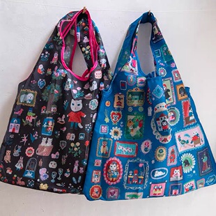 日本北岸由美设计师限定款休闲包可折叠购物袋大容量托特包