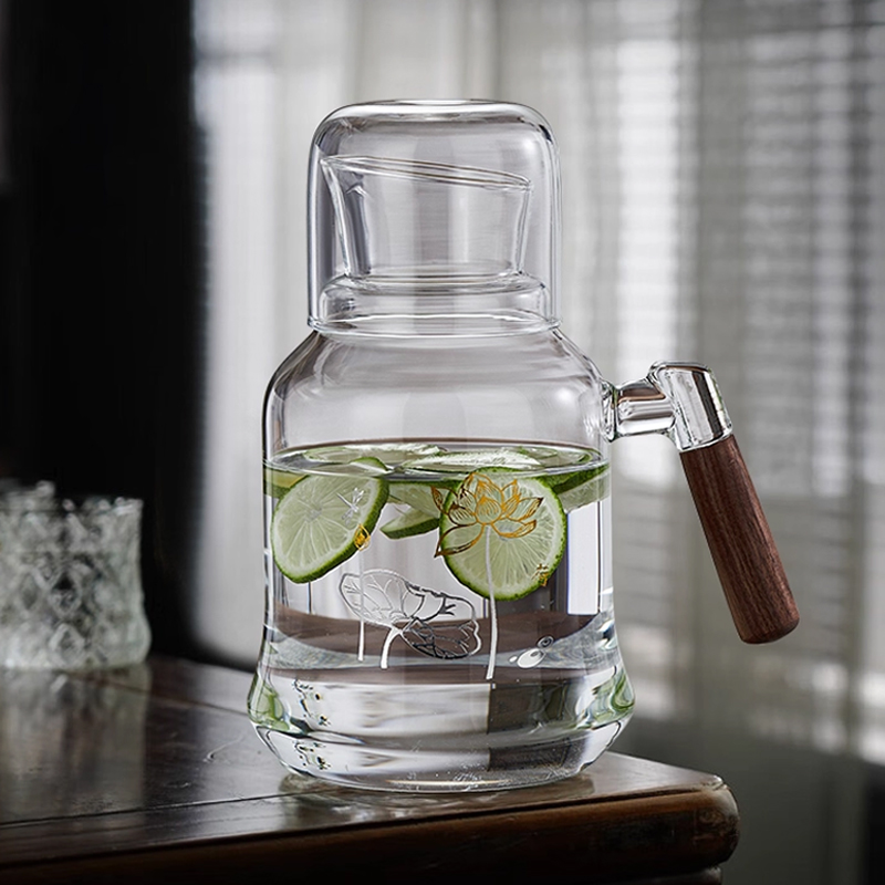 冷水壶家用水壶玻璃耐高温泡茶壶大容量食品级冰箱凉水壶冷泡壶