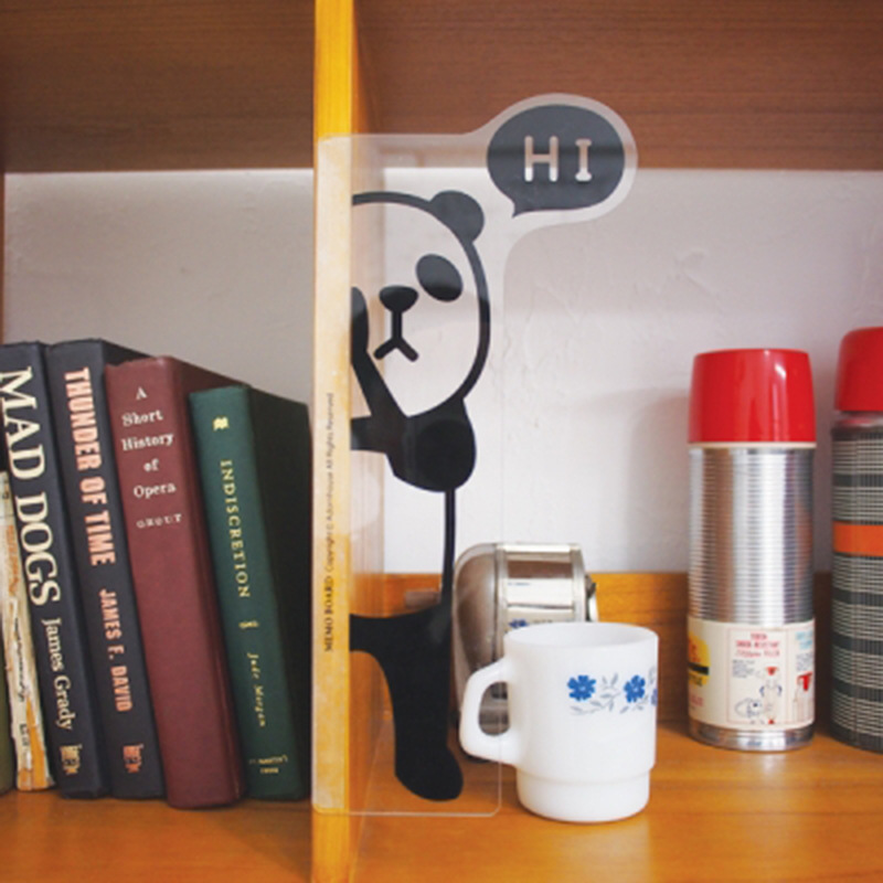 卡通动物显示器侧便利贴板