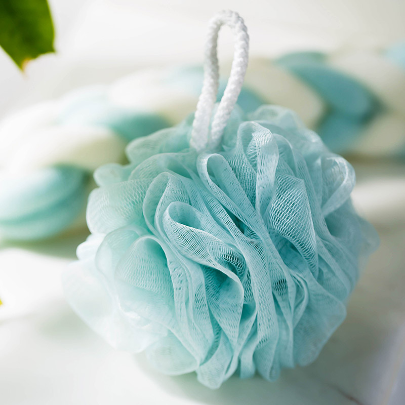 无印风沐浴球三件套起泡搓背