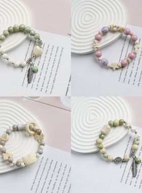 景德镇陶瓷手链文艺古风女