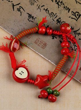 新中式拉绳陶瓷手串潮流礼物