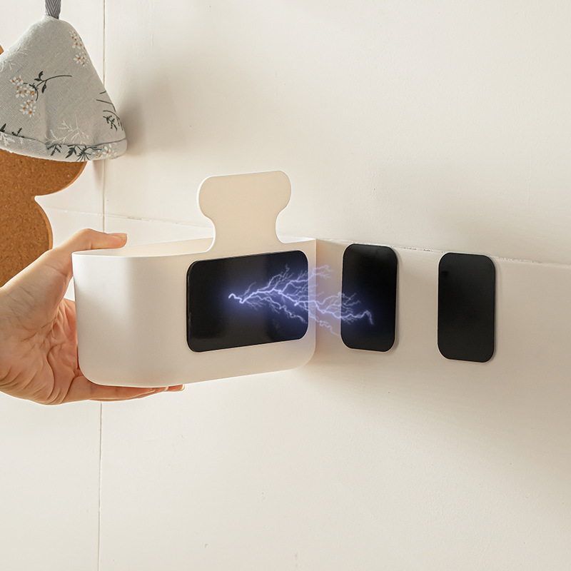 免打孔磁吸壁挂收纳盒多用款