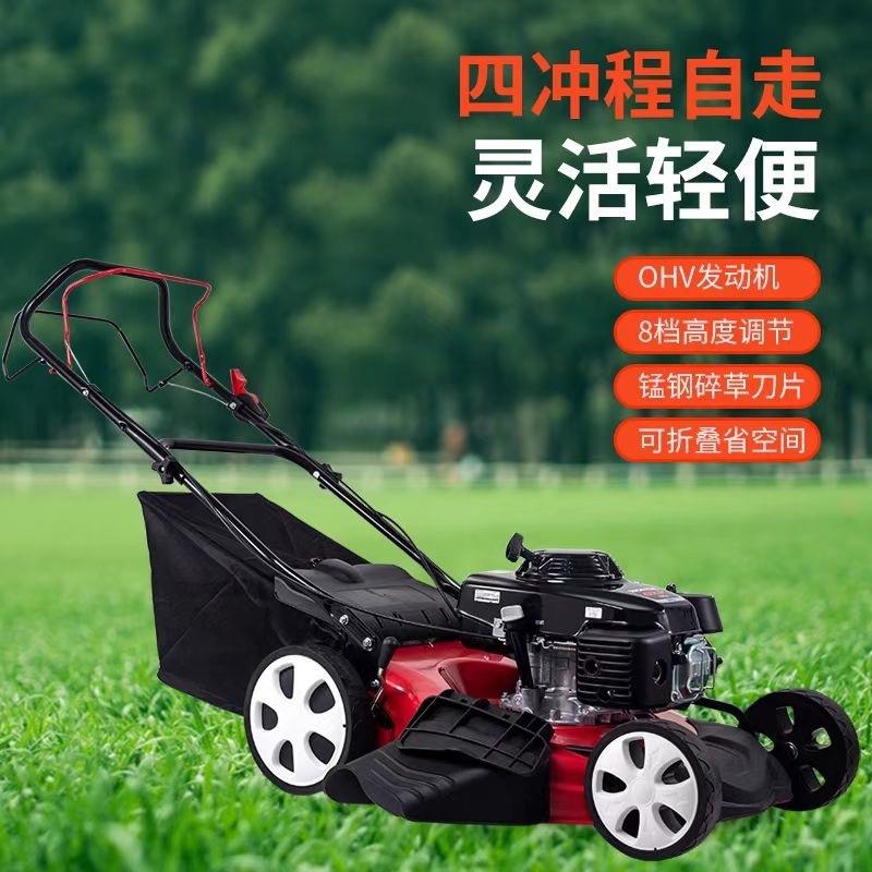 草坪修剪机手推式大马力自走割草机高尔夫球场打草机推草机