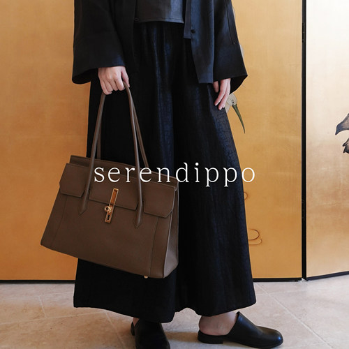SERENDIPPO灵感之野「黑龟百搭神裤」香云纱100%桑蚕丝长裤