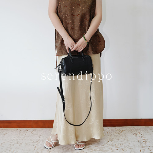SERENDIPPO灵感之野「竹隐」100%桑蚕丝鱼尾裙