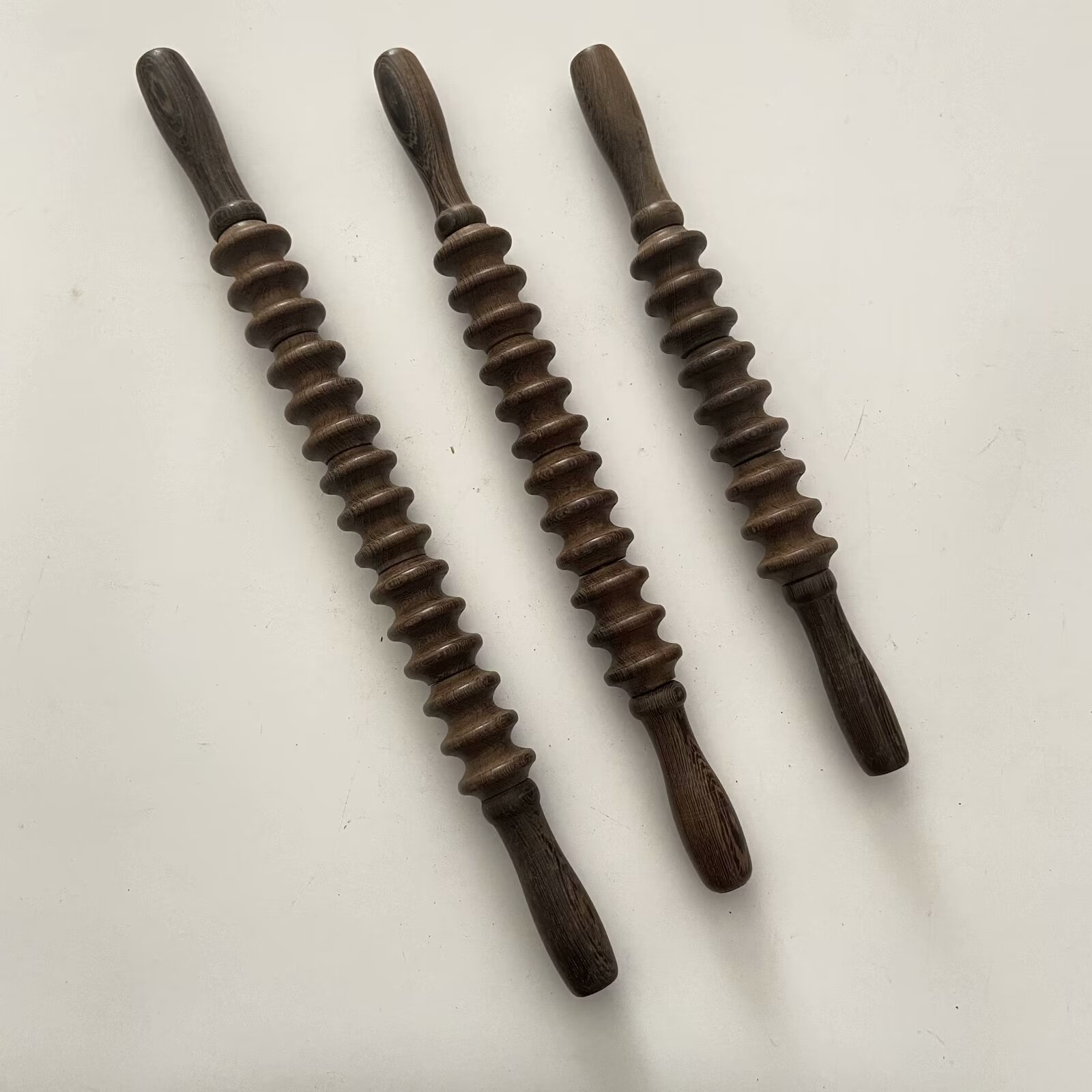 瑜珈轮鸡翅木瑜伽健身放松滚轮木质按摩棒家用滚轮式手推轮