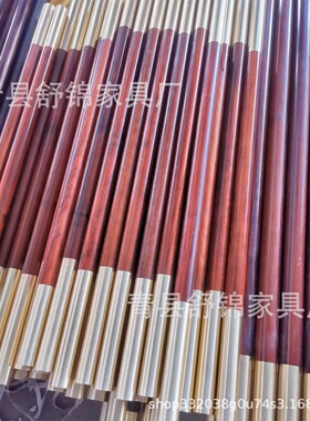 厂家直供北部紫檀木金箍棒棍红木棍子齐眉棍太极棍一米二金箍棒