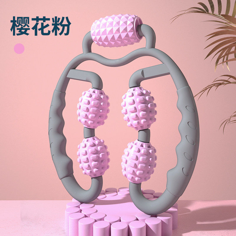 按摩全身腿部瘦腿夹健身五轮按摩腿部按摩滚轮肌肉夹腿器