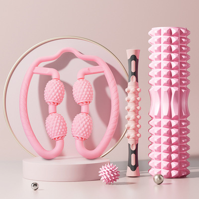 泡沫轴狼牙棒肌肉放松器瘦腿器材小腿按滚轴健身瑜伽柱琅琊滚轮