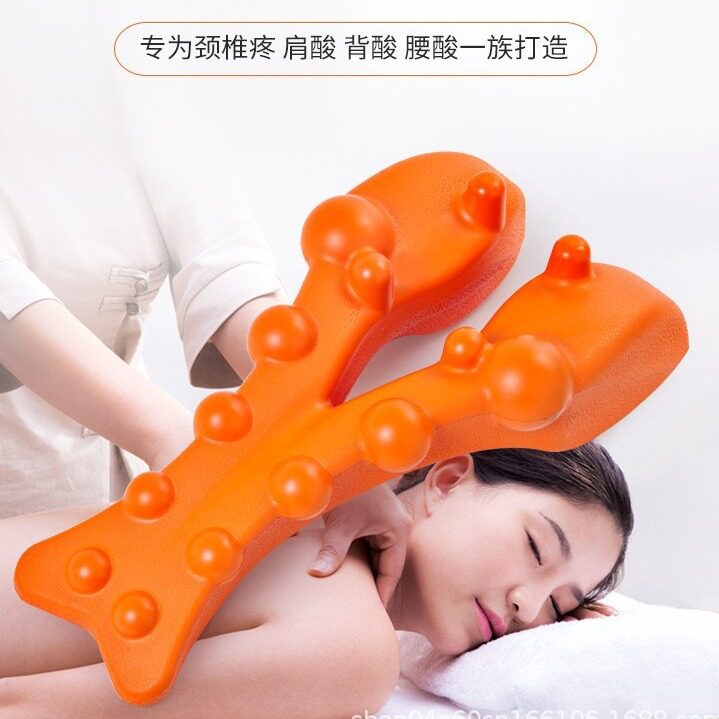 现货头部腰部颈椎专用按摩矫正器腰酸缓解枕头脊椎舒缓架支持