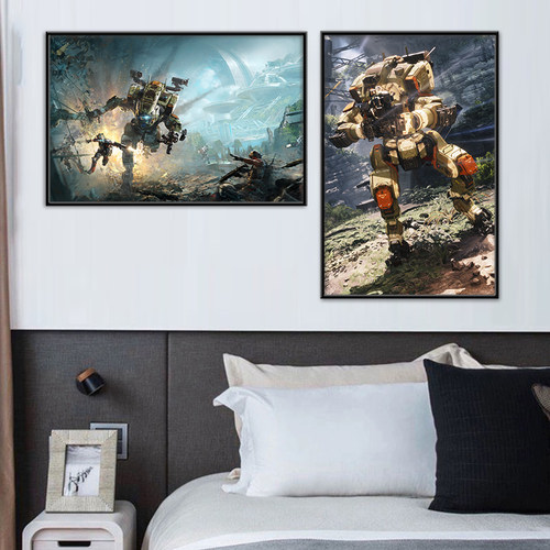 泰坦陨落2电子游戏Titanfall海报挂画装饰电竞网吧咖壁画卧室房间