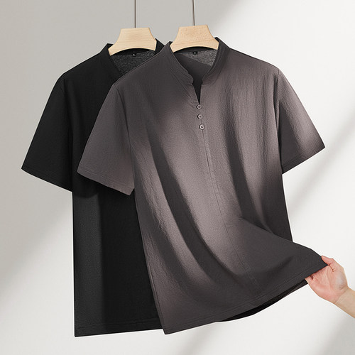 270斤可穿大码商务速干T恤