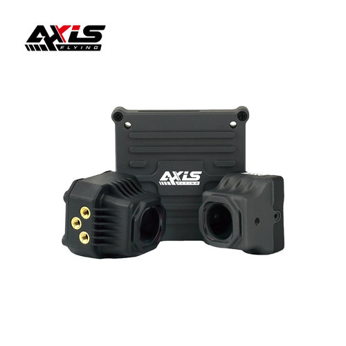 酷飞Axisflying用于大疆DJI O4lite穿越机镜头改装件图传散热铝件