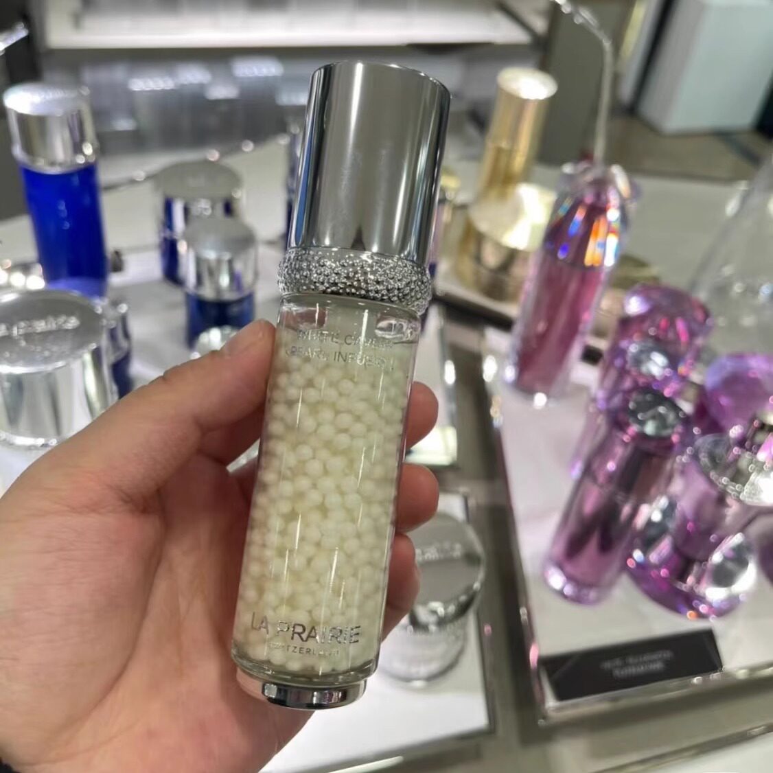 美国专柜 La prairie蓓丽莱珀妮白鱼子珍珠纯皙精华30ml5ml