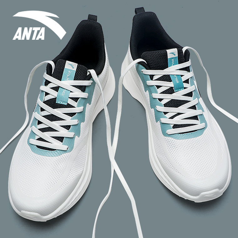 安踏跑步鞋男2024夏季新款轻便软底耐磨透气学生青少年运动鞋子男