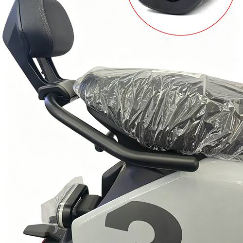 适用适用极核AE4SE+电动车铝合金后靠背 EZ3铁管扶手铝腰靠直上专