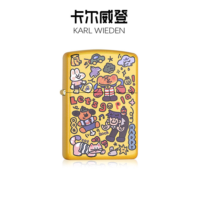 KW卡尔威登打火机送男友生日礼物男生可爱高颜值女生煤油防风男士