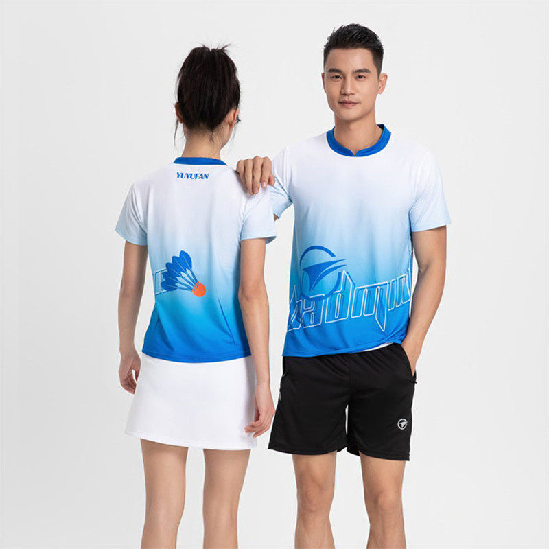 羽毛球服短袖T恤短裤男女