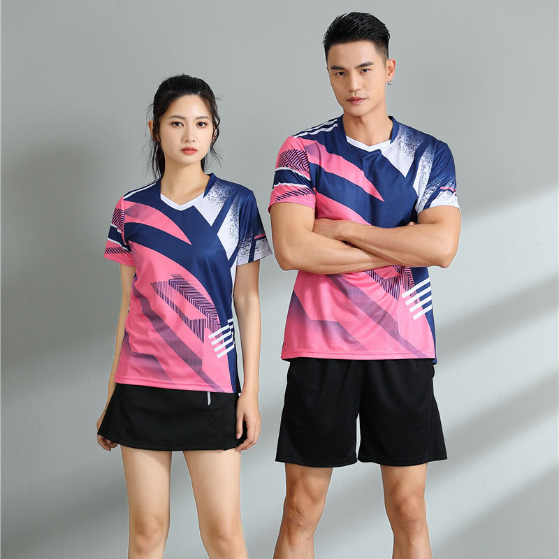 羽毛球服男女短袖T恤比赛