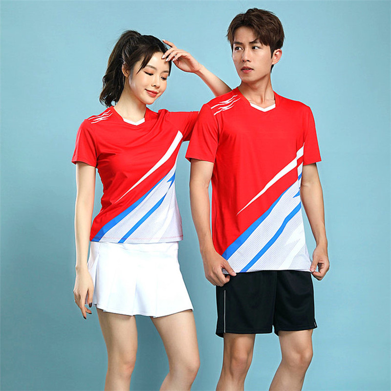 羽毛球服男运动女短袖t恤比赛