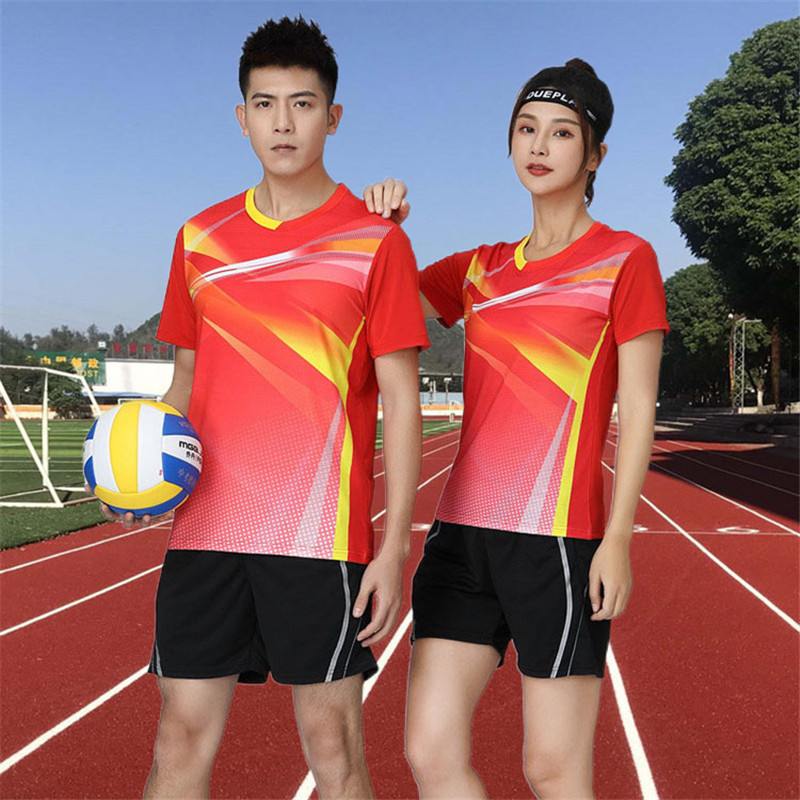 羽毛球服男女训练乒乓球衣印字