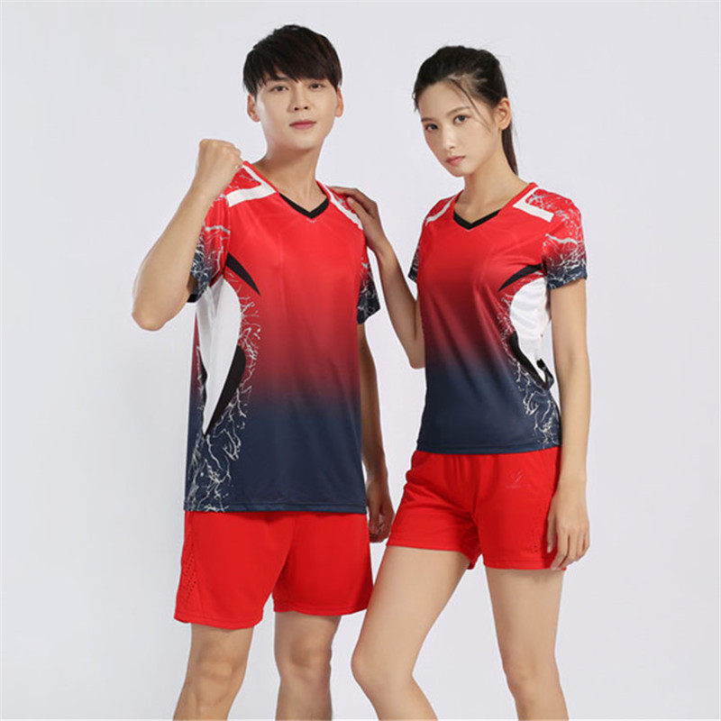 羽毛球服男女夏速干上衣短裤比赛