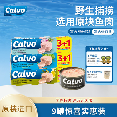 Calvo凯芙进口橄榄油浸葵花籽油
