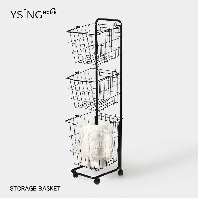 铁艺脏衣篓带轮脏衣服收纳桶