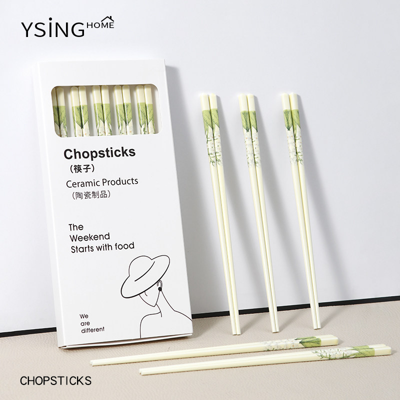 景德镇正品陶瓷筷子防摔防滑好看