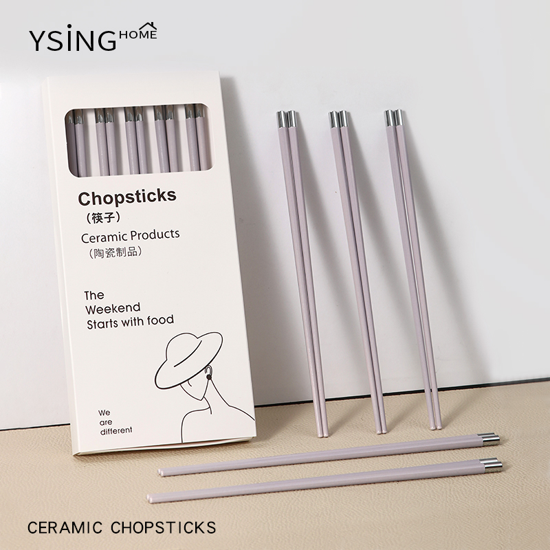 陶瓷筷子家用高档防摔防滑防霉