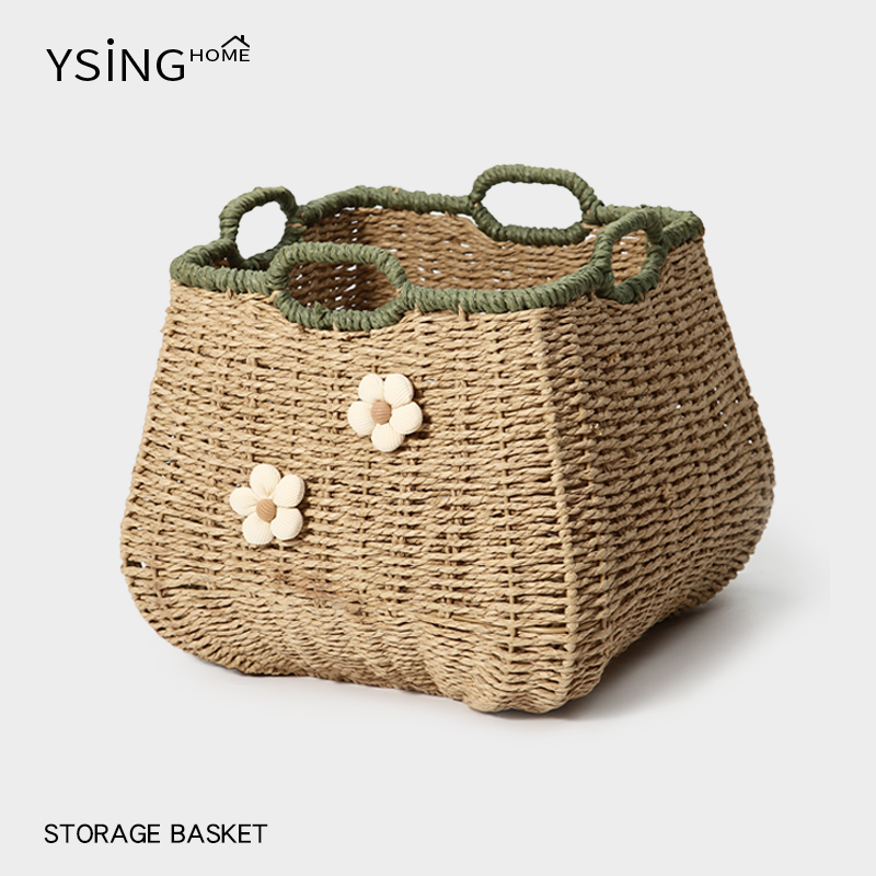 编织收纳筐家用日式手工收纳篮